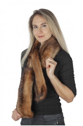 Polecat fur scarf - fur on both sides